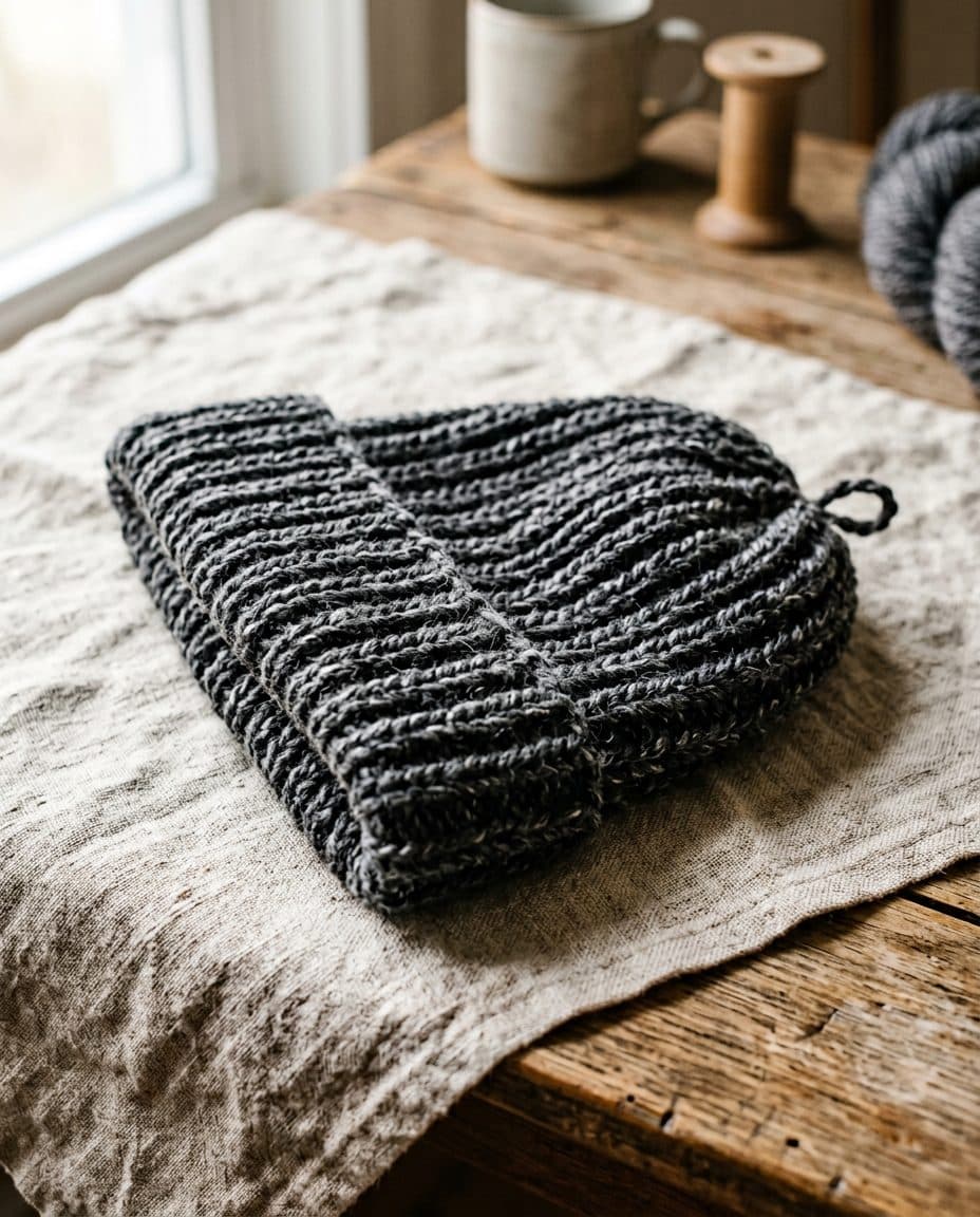 Chunky Twisted Rib Beanie, preview render